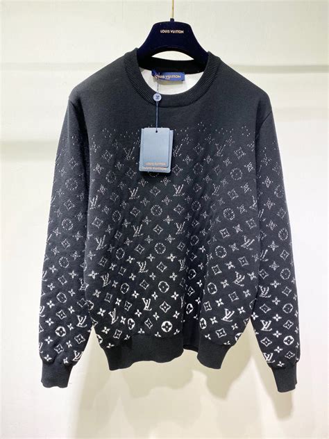 black louis vuitton sweater|Louis Vuitton crewneck sweatshirt.